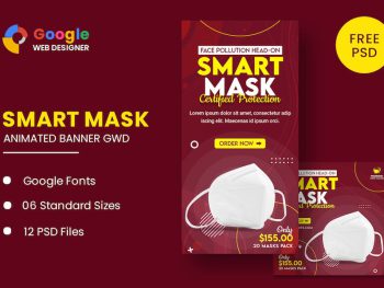Smart Mask Animated Banner GWD Yazı Tipi