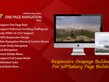 Smart One Page - Addon For WPBakery Page Builder WordPress Eklentisi