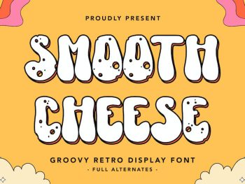 Smooth Cheese - Groovy Retro Display Font Yazı Tipi