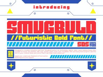 Smugbuld – Futuristic Bold Font Yazı Tipi