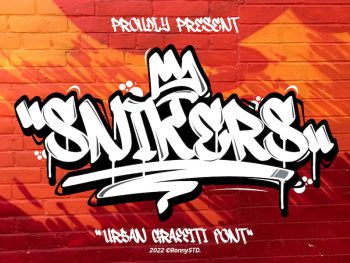 Snikers - Urban Graffiti Font Yazı Tipi