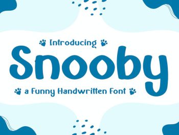 Snooby – a Funny Handwritten Font Yazı Tipi