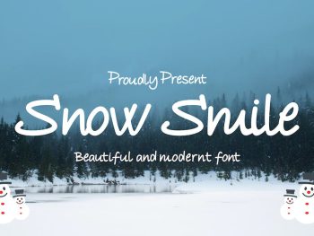 Snow Smile Font Yazı Tipi