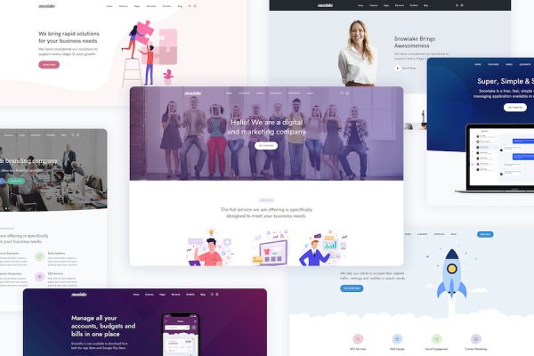 Snowlake - Creative Business & Startup WordPress Teması