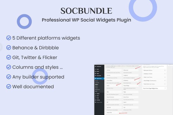 SocBundle - Professional WP Social Widgets Plugin WordPress Eklentisi