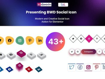 Social Media Icon addon for elementor WordPress Eklentisi