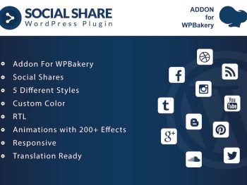 Social Share - Addons for WPBakery Page Builder WordPress Eklentisi