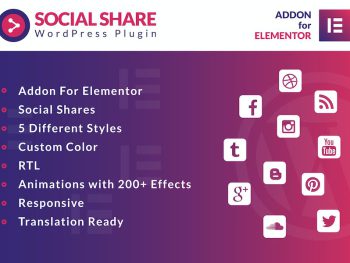 Social Share for Elementor WordPress Plugin WordPress Eklentisi