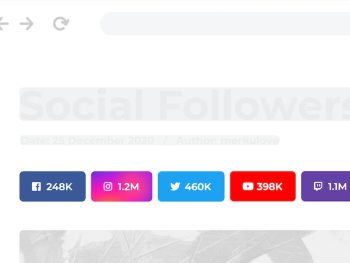 Social followers bar for WordPress WordPress Eklentisi