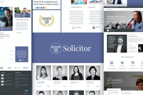 Solicitor Law Business Responsive WordPress Teması