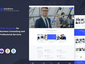 Solutions - Business Consulting HTML Template Yazı Tipi