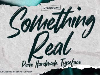 Something Real - Pure Handmade Typeface Yazı Tipi
