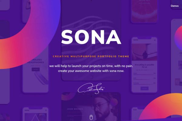 Sona - Digital Marketing Agency WordPress Teması