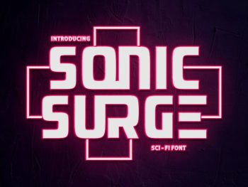 Sonic Surge - Scifi Font Yazı Tipi