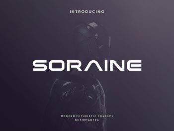 Soraine - Futuristic Font Yazı Tipi