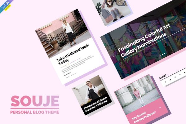 Souje - Personal  Blog Theme WordPress Teması