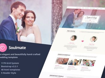 Soulmate - Responsive Bootstrap 3 Wedding Template Yazı Tipi