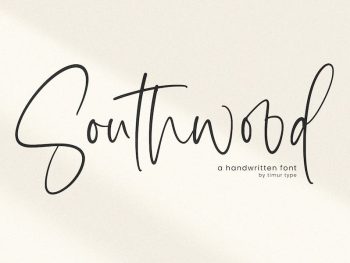 Southwood - Handwritten Script Font Yazı Tipi