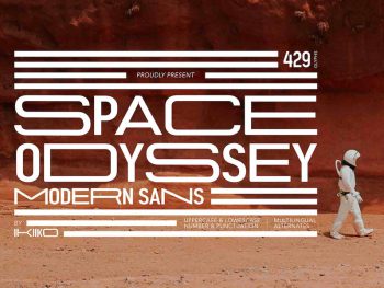 Space Odyssey - Modern Sans Yazı Tipi
