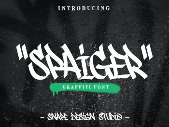 Spaiger - Graffiti Font Yazı Tipi