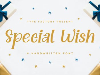 Special Wish - A Handwritten Font Yazı Tipi