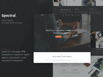 Spectral - Agency One Page HTML5 Template Yazı Tipi