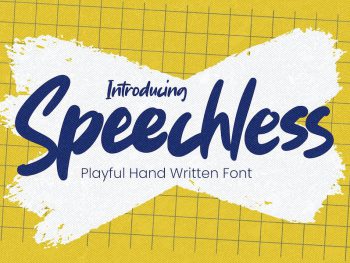 Speechless - Playful Handwritten Font Yazı Tipi