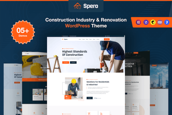 Spero - Construction Industry WordPress Teması