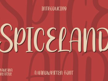 Spiceland Handwritten Display Font Yazı Tipi