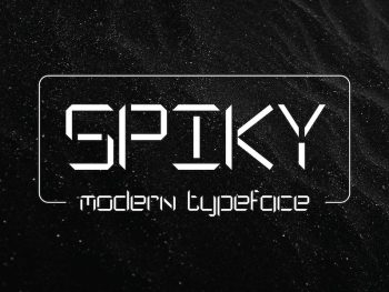 Spiky - Modern Typeface Yazı Tipi