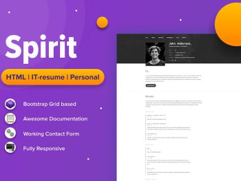 SpirIT — Portfolio & Resume HTML Template Yazı Tipi