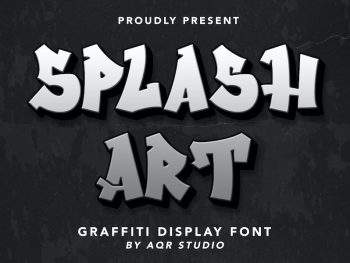 SplashArt - Graffiti Display Font Yazı Tipi