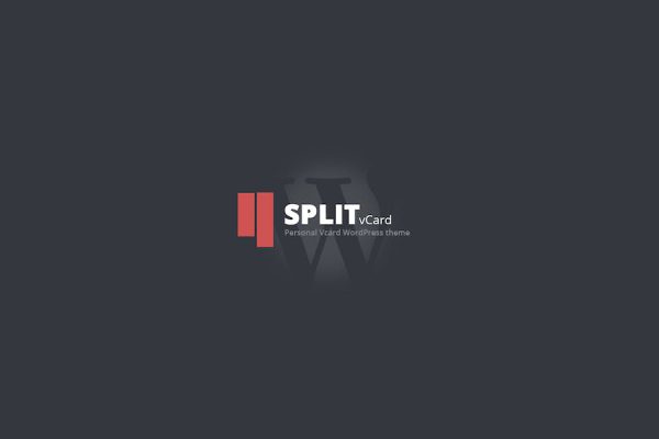 Split :  CV/Vcard Template WordPress Teması