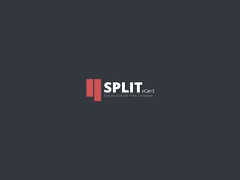 Split : Personal CV/Vcard Template Yazı Tipi