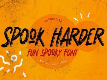 Spook Harder - Fun Spooky Font Yazı Tipi