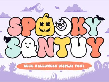 Spooky Santuy - A Playful Font Yazı Tipi