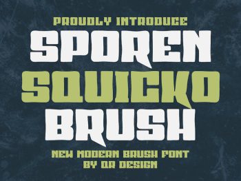 Sporen Squicko Brush Yazı Tipi