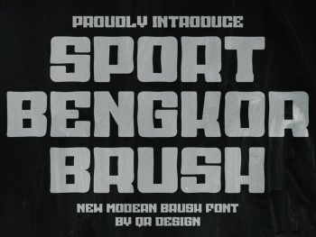 Sport Bengkor Brush Yazı Tipi