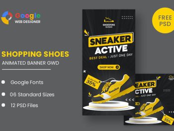 Sport Shoes HTML5 Banner Ads GWD Yazı Tipi