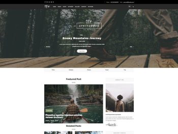 Springbook - Blog Travel Photography WP Theme WordPress Teması