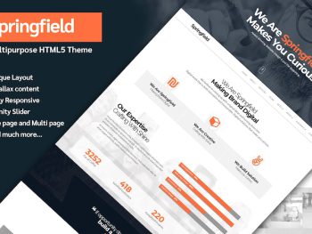 Springfield - Responsive HTML5 Parallax Theme Yazı Tipi