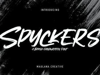 Spyckers Handwritten Brush Font Yazı Tipi