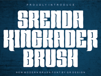 Srenda Kingkader Brush Yazı Tipi