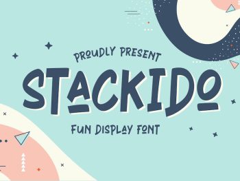 Stackido - Fun Display Font Yazı Tipi