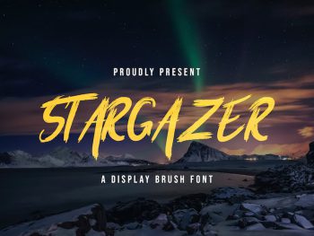 Stargazer - Creative Brush Font Yazı Tipi