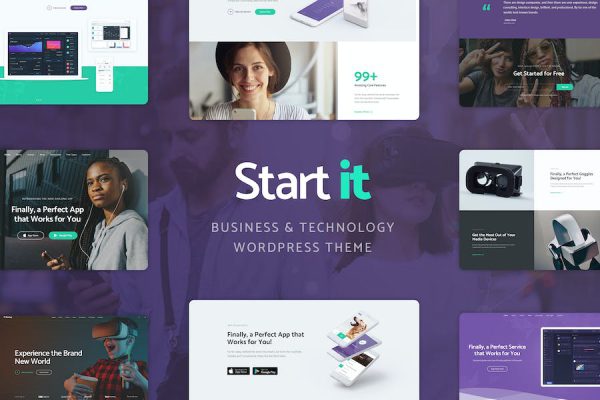 Start It - Technology & Startup WP Theme WordPress Teması