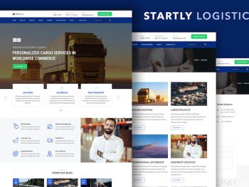 Start.ly — Logistics & Cargo Bootstrap Template Yazı Tipi