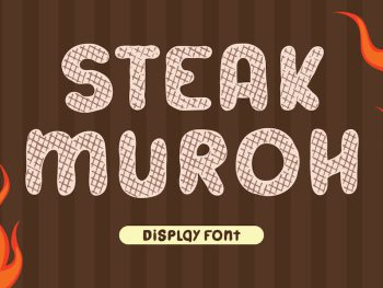 Steak Muroh - Layered Font Yazı Tipi