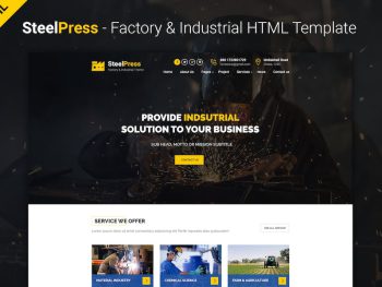 SteelPress - Industrial & Factory HTML Template Yazı Tipi