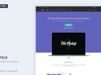 Steix - Landing Page Template Yazı Tipi